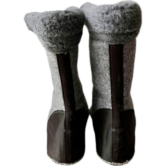 L.L. Bean Suede Winter Snow PAC Duck Boots with Liner #295601 - Blue - Kid 5 - Picture 11 of 13